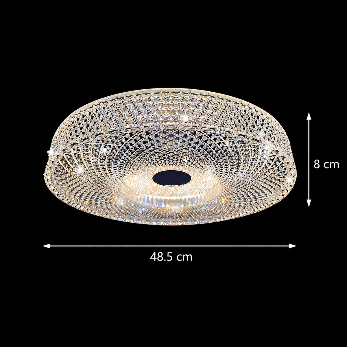Πολυέλαιος LED RADIAN Eleganza, 38,9 W, Διάμετρος 48,5 cm, Ζεστό/Ουδέτερο/Ψυχρό φως, Λευκός πολυέλαιος LED Προεπιλεγμένος τίτλος Alessandro Design