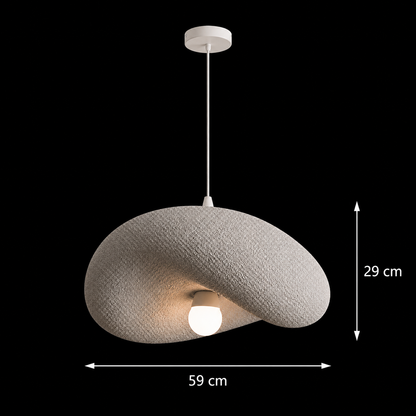 FOAMER Magno Modern Chandelier, 59 cm, Suspended, 1 X E27, Grey, Metal and Foam, Adjustable Height Classic Chandeliers Προεπιλεγμένος τίτλος Alessandro Design