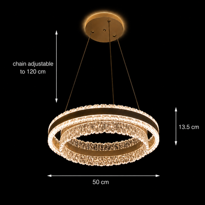Πολυέλαιος KOSMO LED με τηλεχειριστήριο 115W, Κρύο/Ζεστό/Ουδέτερο φως, Ρυθμιζόμενο, Μαύροι πολυέλαιοι LED με τηλεχειριστήριο Προεπιλεγμένος τίτλος Alessandro Design