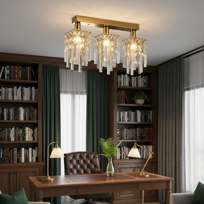 Imperia Cristal Candelabra, 3xE14, 35x6x9, Gold, Crystal, Metal Cristal Candelabra Προεπιλεγμένος τίτλος Alessandro Design