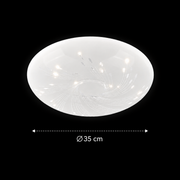 Φωτιστικό οροφής LED 35 cm, 31W, 3000K / 4000K / 6000K, Λευκά, μεταλλικά και ακρυλικά φωτιστικά οροφής LED Προεπιλεγμένος τίτλος Alessandro Design