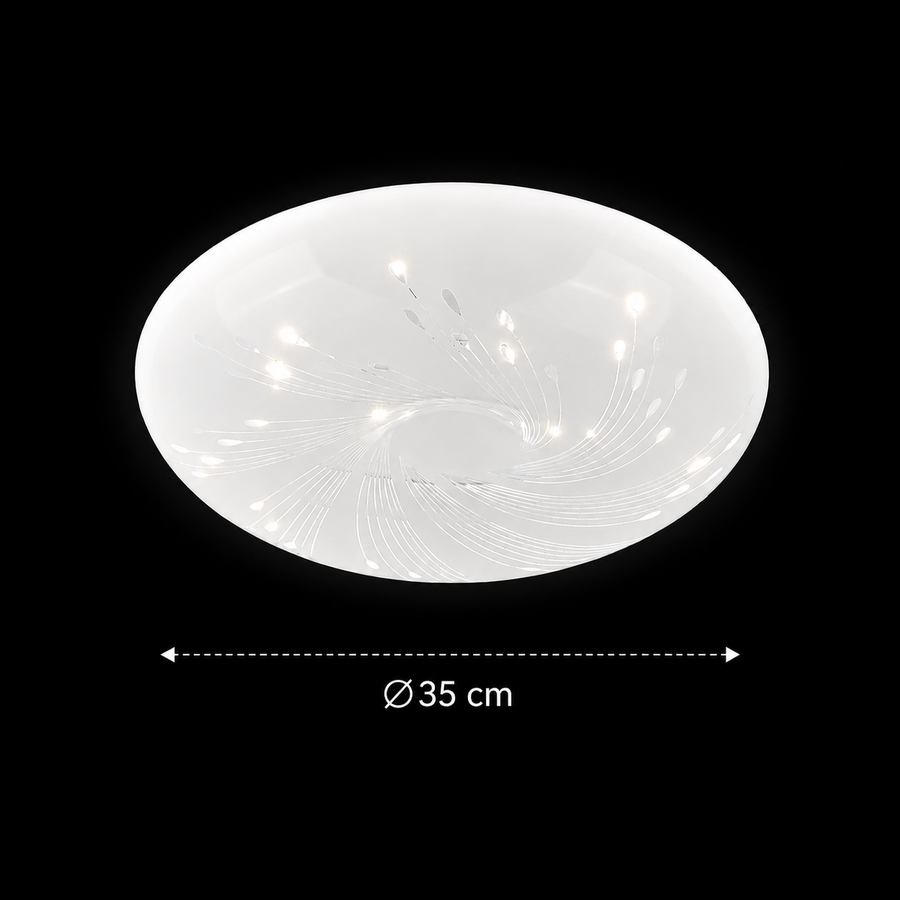 Φωτιστικό οροφής LED 35 cm, 31W, 3000K / 4000K / 6000K, Λευκά, μεταλλικά και ακρυλικά φωτιστικά οροφής LED Προεπιλεγμένος τίτλος Alessandro Design