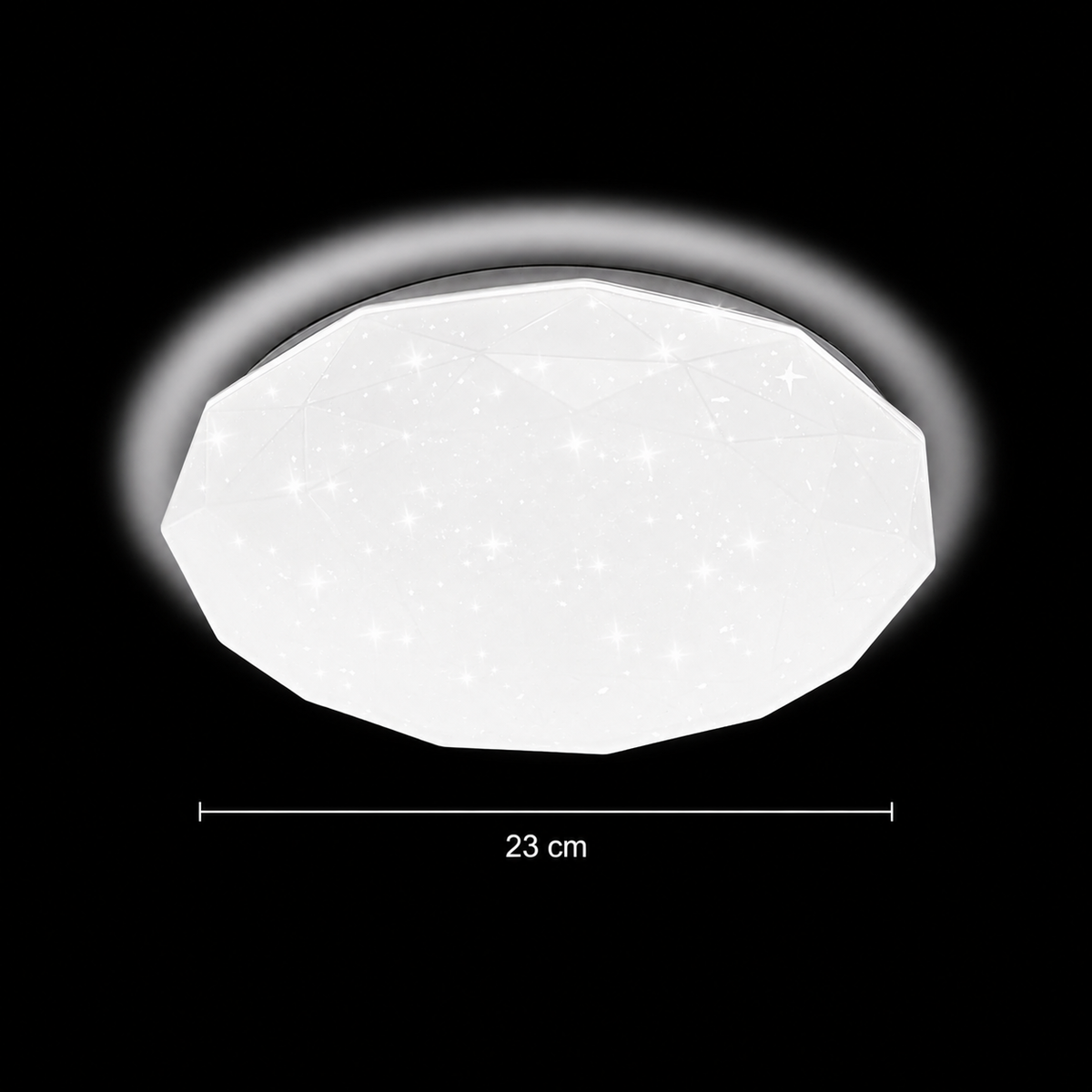 Εξάγωνο φωτιστικό οροφής LED 23 cm, 22W, 3000K / 4000K / 6000K, Λευκά, μεταλλικά και ακρυλικά φωτιστικά οροφής LED Προεπιλεγμένος τίτλος Alessandro Design