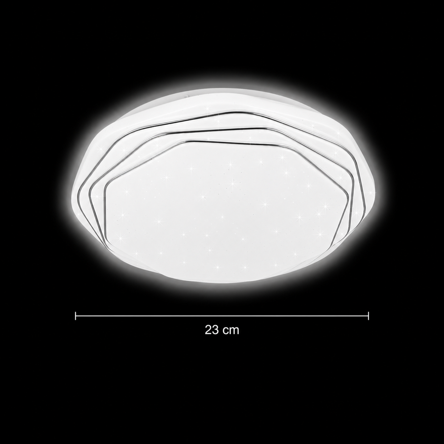 Φωτιστικό οροφής LED 23 cm, 22W, 3000K / 4000K / 6000K, Λευκά, μεταλλικά και ακρυλικά φωτιστικά οροφής LED Προεπιλεγμένος τίτλος Alessandro Design