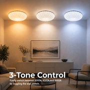 Φωτιστικό οροφής LED Margareta 23 cm, 22W, 3000K / 4000K / 6000K, Λευκά, μεταλλικά και ακρυλικά φωτιστικά οροφής LED Προεπιλεγμένος τίτλος Alessandro Design