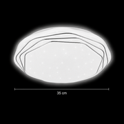 Φωτιστικό οροφής PL152 LED 35 cm, 31W, 3000K / 4000K / 6000K, Λευκά, μεταλλικά και ακρυλικά φωτιστικά οροφής LED Προεπιλεγμένος τίτλος Alessandro Design