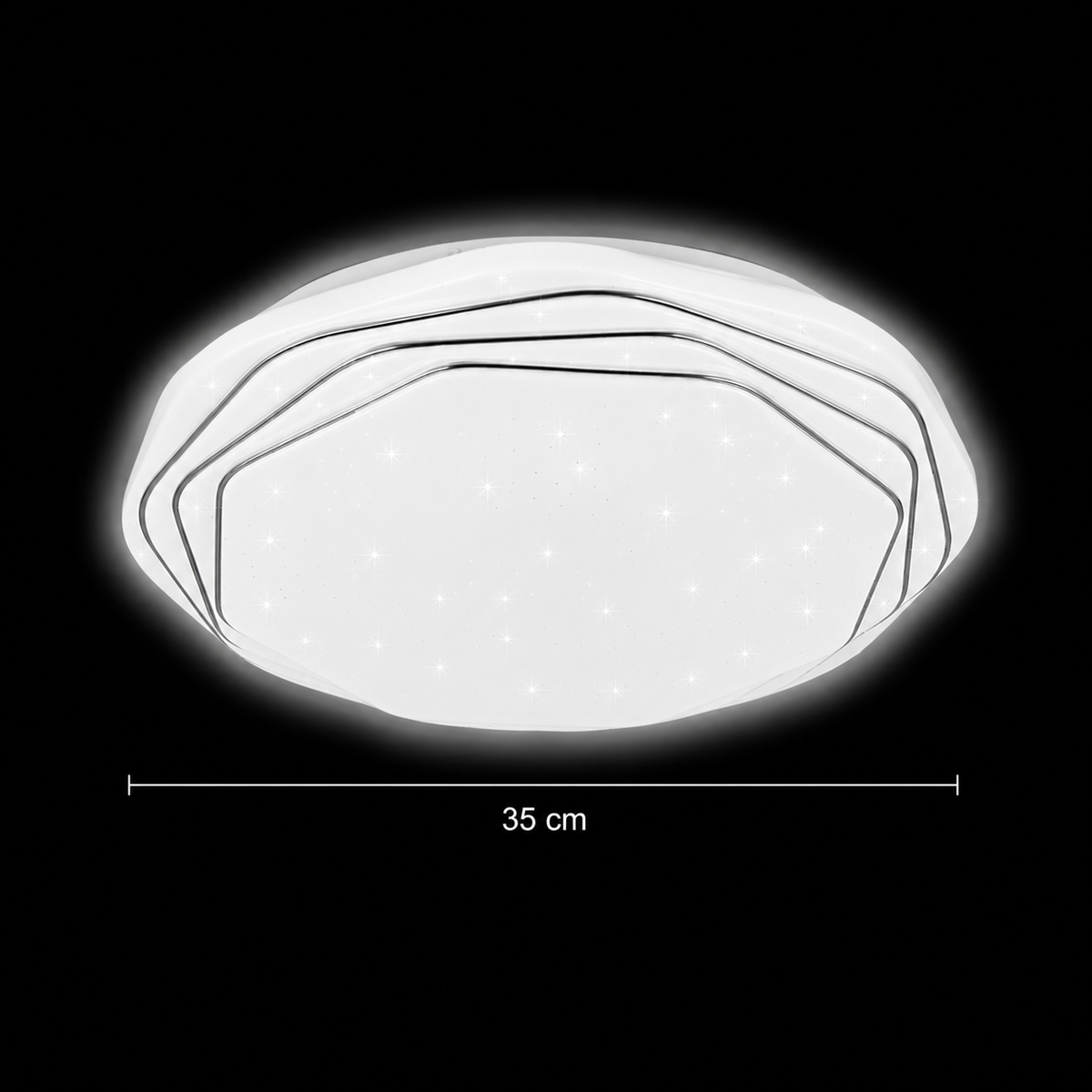 Φωτιστικό οροφής PL152 LED 35 cm, 31W, 3000K / 4000K / 6000K, Λευκά, μεταλλικά και ακρυλικά φωτιστικά οροφής LED Προεπιλεγμένος τίτλος Alessandro Design