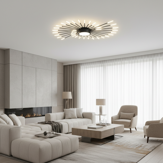 Πολυέλαιος LED KALESA Grande, Neutral Light 4000K, 28W, Λευκός, Μεταλλικός και Ακρυλικός