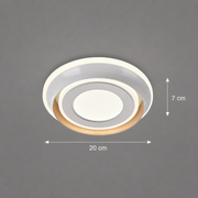 ΚΟΚΚΙΝΟΣ LED Πολυέλαιος, 27W, Διάμετρος 20cm, Ζεστό/Ουδέτερο/Ψυχρό φως, Λευκό, Μεταλλικό και Ακρυλικό