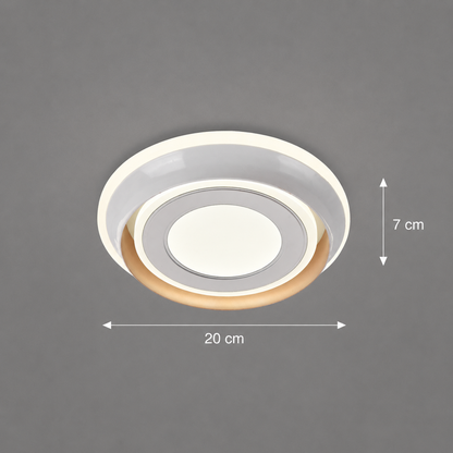 ΚΟΚΚΙΝΟΣ LED Πολυέλαιος, 27W, Διάμετρος 20cm, Ζεστό/Ουδέτερο/Ψυχρό φως, Λευκό, Μεταλλικό και Ακρυλικό