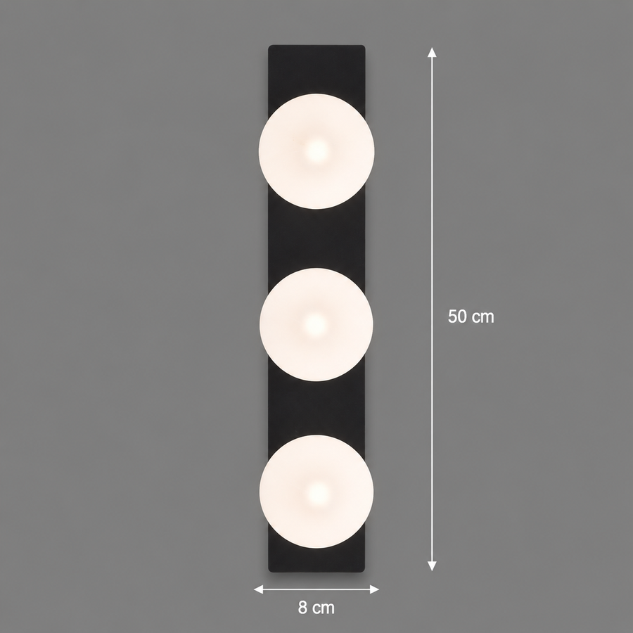 Πολυέλαιος TRION LED, Θερμό/Ουδέτερο/Ψυχρό φως, 3xG9, 24W, Μαύρο, Μεταλλικό και Ακρυλικό