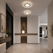 SHARIN LED Πολυέλαιος, 18W, Διάμετρος 19cm, Ζεστό/Ουδέτερο/Ψυχρό φως, Λευκό, Μεταλλικό και Ακρυλικό