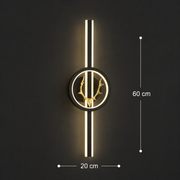 Διακοσμητικό φωτιστικό LED CERBOS, 42W, 60cm, Θερμό / Ουδέτερο / Ψυχρό φως, Μαύρο, Μεταλλικό και Ακρυλικό