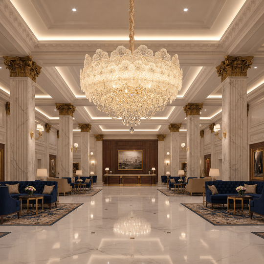 Crystal Chandelier CROWN Regalis 21xE14, Διάμετρος 80cm, Ύψος 45cm, Γυαλιστερό χρυσό, Ρυθμιζόμενο ύψος, Κομψή σχεδίαση Crystal Chandelier Προεπιλεγμένος τίτλος Alessandro Design