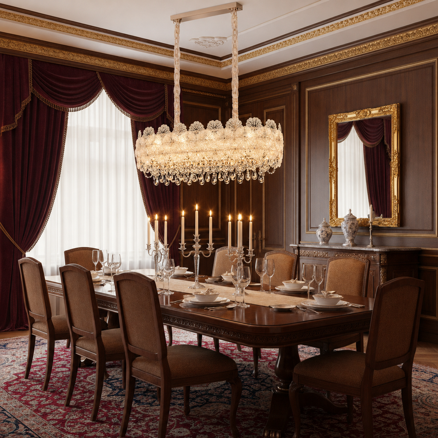 Crystal Chandelier CROWN Supremo 11xE14, Μέγεθος 80x30 cm, Ύψος 33 cm, Γυαλιστερό χρυσό, Ρυθμιζόμενο ύψος, Κομψή σχεδίαση Crystal Chandelier Προεπιλεγμένος τίτλος Alessandro Design