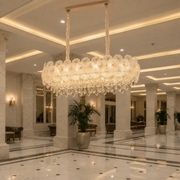 Crystal Chandelier CROWN Supremo 11xE14, Μέγεθος 80x30 cm, Ύψος 33 cm, Γυαλιστερό χρυσό, Ρυθμιζόμενο ύψος, Κομψή σχεδίαση Crystal Chandelier Προεπιλεγμένος τίτλος Alessandro Design