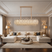 Crystal Chandelier CROWN Supremo 11xE14, Μέγεθος 80x30 cm, Ύψος 33 cm, Γυαλιστερό χρυσό, Ρυθμιζόμενο ύψος, Κομψή σχεδίαση Crystal Chandelier Προεπιλεγμένος τίτλος Alessandro Design