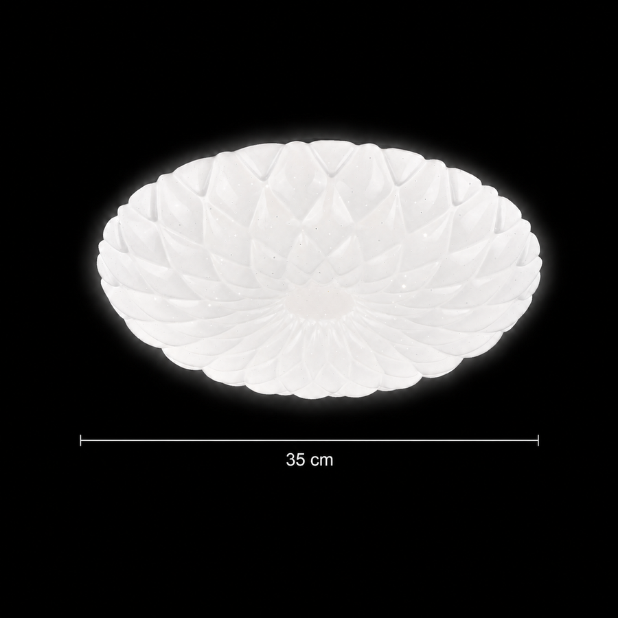 Φωτιστικό οροφής PL154 LED 35 cm, 31W, 3000K / 4000K / 6000K, Λευκά, μεταλλικά και ακρυλικά φωτιστικά οροφής LED Προεπιλεγμένος τίτλος Alessandro Design