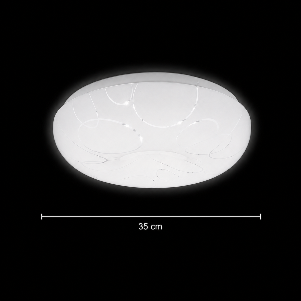 Φωτιστικό οροφής LED 35 cm, 31W, 3000K / 4000K / 6000K, Λευκά, μεταλλικά και ακρυλικά φωτιστικά οροφής LED Προεπιλεγμένος τίτλος Alessandro Design
