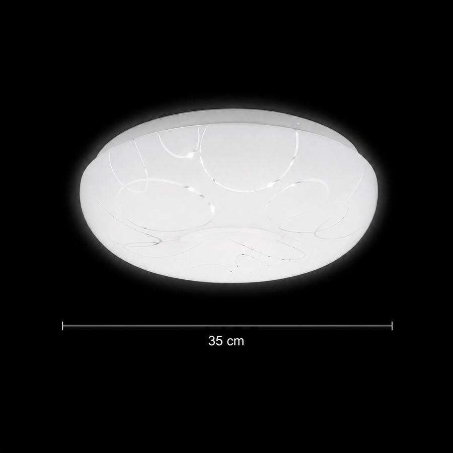Φωτιστικό οροφής LED 35 cm, 31W, 3000K / 4000K / 6000K, Λευκά, μεταλλικά και ακρυλικά φωτιστικά οροφής LED Προεπιλεγμένος τίτλος Alessandro Design