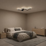 Πολυέλαιος LED με τηλεχειριστήριο ORMS Eleganza, 3000K/4000K/6000K, 56W, Μαύρο