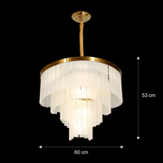 Πολυέλαιος MUNTEAN Magno Crystal, 10xE14, D60 cm, Metal and Crystal, Gold
