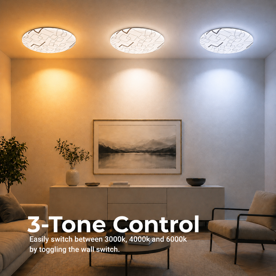 Φωτιστικό οροφής LED 35 cm, 31W, 3000K / 4000K / 6000K, Λευκά, μεταλλικά και ακρυλικά φωτιστικά οροφής LED Προεπιλεγμένος τίτλος Alessandro Design