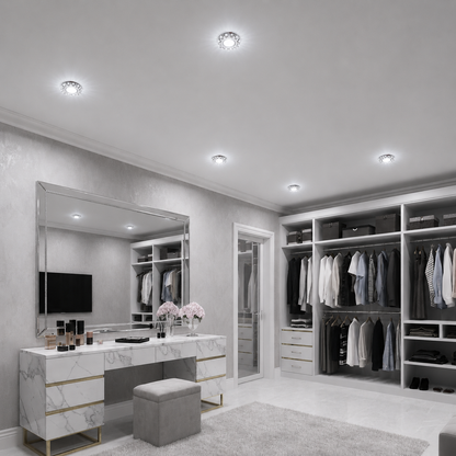 ORBITA LED Spot, 5W, Round, Cold Light + RGB, White, Resin and Glass LED Spot Προεπιλεγμένος τίτλος Alessandro Design