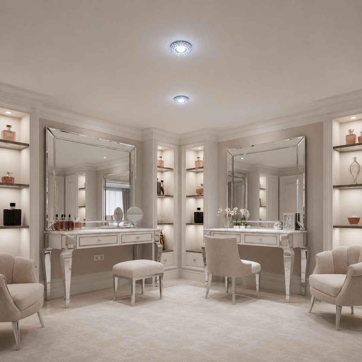 ORBITA LED Spot, 5W, Round, Cold Light + RGB, White, Resin and Glass LED Spot Προεπιλεγμένος τίτλος Alessandro Design