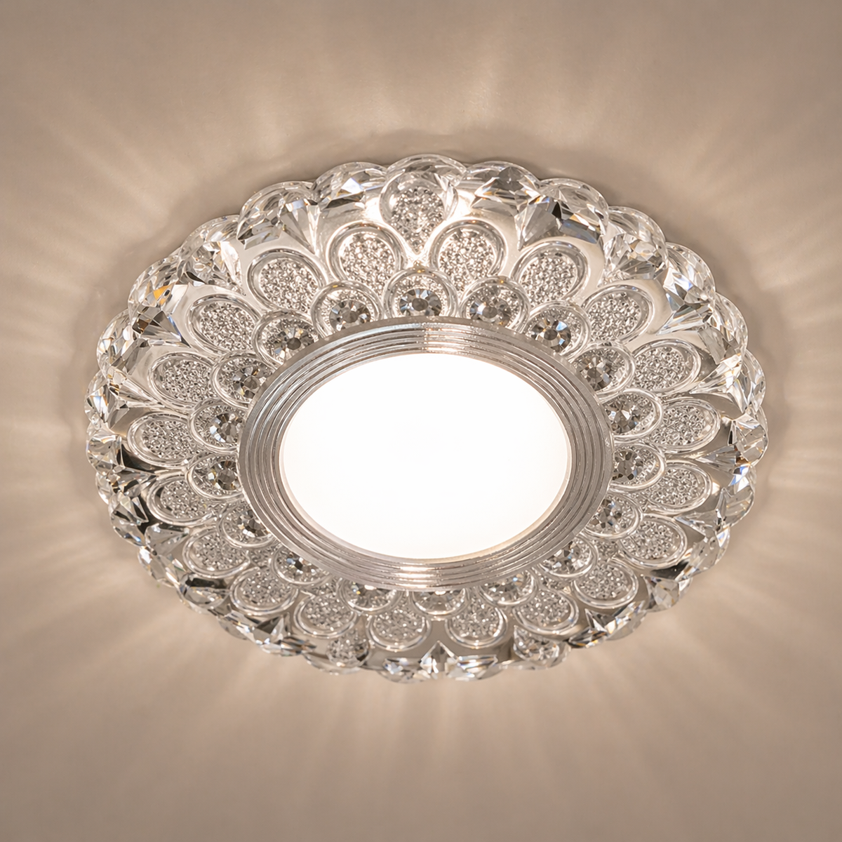 ORBITA LED Spot, 5W, Round, Cold Light + RGB, White, Resin and Glass LED Spot Προεπιλεγμένος τίτλος Alessandro Design