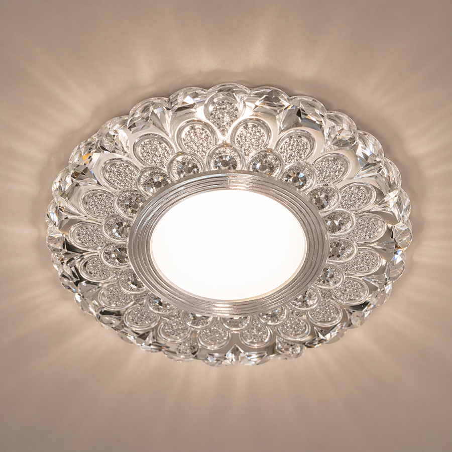 ORBITA LED Spot, 5W, Round, Cold Light + RGB, White, Resin and Glass LED Spot Προεπιλεγμένος τίτλος Alessandro Design