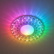 ORBITA LED Spot, 5W, Round, Cold Light + RGB, White, Resin and Glass LED Spot Προεπιλεγμένος τίτλος Alessandro Design