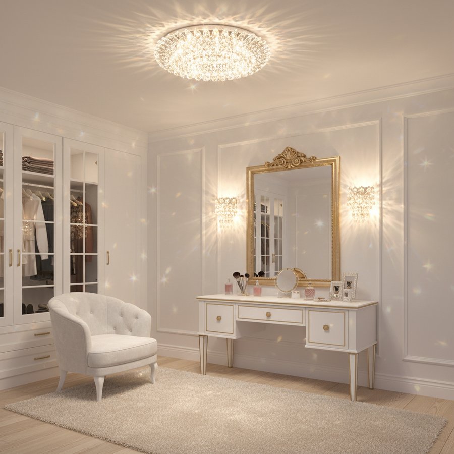 LED Spot ORBITA, 5W, Στρογγυλό, Cold Light + RGB, Λευκό, Ρητίνη και Γυαλί