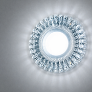 LED Spot ORBITA, 5W, Στρογγυλό, Cold Light + RGB, Λευκό, Ρητίνη και Γυαλί