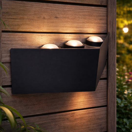 Φωτιστικό τοίχου LED AX230, Εξωτερικό, 6 Πηγές, 6W, Μαύρο, 3000K Φώτα τοίχου εξωτερικού χώρου Προεπιλεγμένος τίτλος Alessandro Design