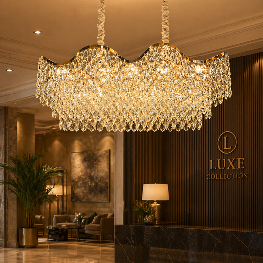 Crystal Chandelier 16xE14 VELOURA Supremo Reale, 120x35 cm, Χρυσό, Ρυθμιζόμενο ύψος, Μεταλλικοί και Κρυστάλλινοι Πολυέλαιοι Κρυστάλλινοι Προεπιλεγμένος τίτλος Alessandro Design