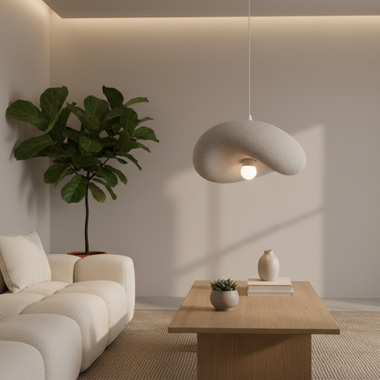 FOAMER Magno Modern Chandelier, 59 cm, Suspended, 1 X E27, Grey, Metal and Foam, Adjustable Height Classic Chandeliers Προεπιλεγμένος τίτλος Alessandro Design