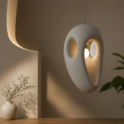 Μοντέρνος πολυέλαιος EON Elegance, 49 cm, Αναρτημένος, 1 X E27, Γκρι, Μεταλλικός και Αφρός, Ρυθμιζόμενο ύψος