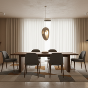 Μοντέρνος πολυέλαιος EON Elegance, 49 cm, Αναρτημένος, 1 X E27, Γκρι, Μεταλλικός και Αφρός, Ρυθμιζόμενο ύψος