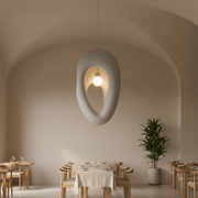 Μοντέρνος πολυέλαιος EON Elegance, 49 cm, Αναρτημένος, 1 X E27, Γκρι, Μεταλλικός και Αφρός, Ρυθμιζόμενο ύψος