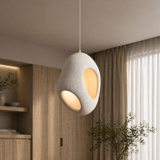 Μοντέρνος πολυέλαιος FOAMER Nobile, 37 cm, αιωρούμενος, 1 X E27, λευκός, μέταλλο και αφρός, ρυθμιζόμενο ύψος Μοντέρνοι πολυέλαιοι Προεπιλεγμένος τίτλος Alessandro Design