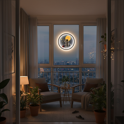 COSMO LED φωτιστικό τοίχου, 44W, Ζεστό/Ουδέτερο/Ψυχρό φως, Λευκά φώτα τοίχου εσωτερικού χώρου Προεπιλεγμένος τίτλος Alessandro Design