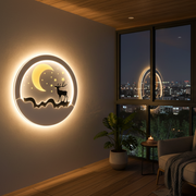NOCTRA LED φωτιστικό τοίχου, 44W, Ζεστό/Ουδέτερο/Κρύο φως, Μαύρα φώτα τοίχου εσωτερικού χώρου Προεπιλεγμένος τίτλος Alessandro Design