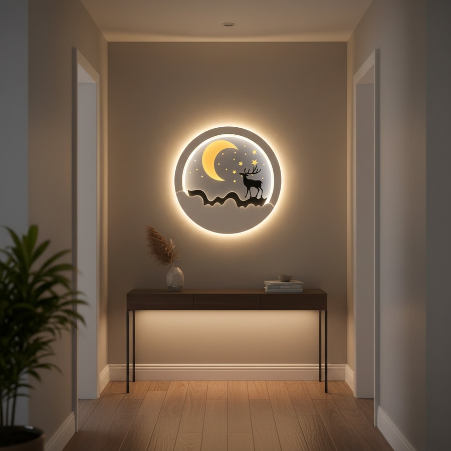 NOCTRA LED φωτιστικό τοίχου, 44W, Ζεστό/Ουδέτερο/Κρύο φως, Μαύρα φώτα τοίχου εσωτερικού χώρου Προεπιλεγμένος τίτλος Alessandro Design