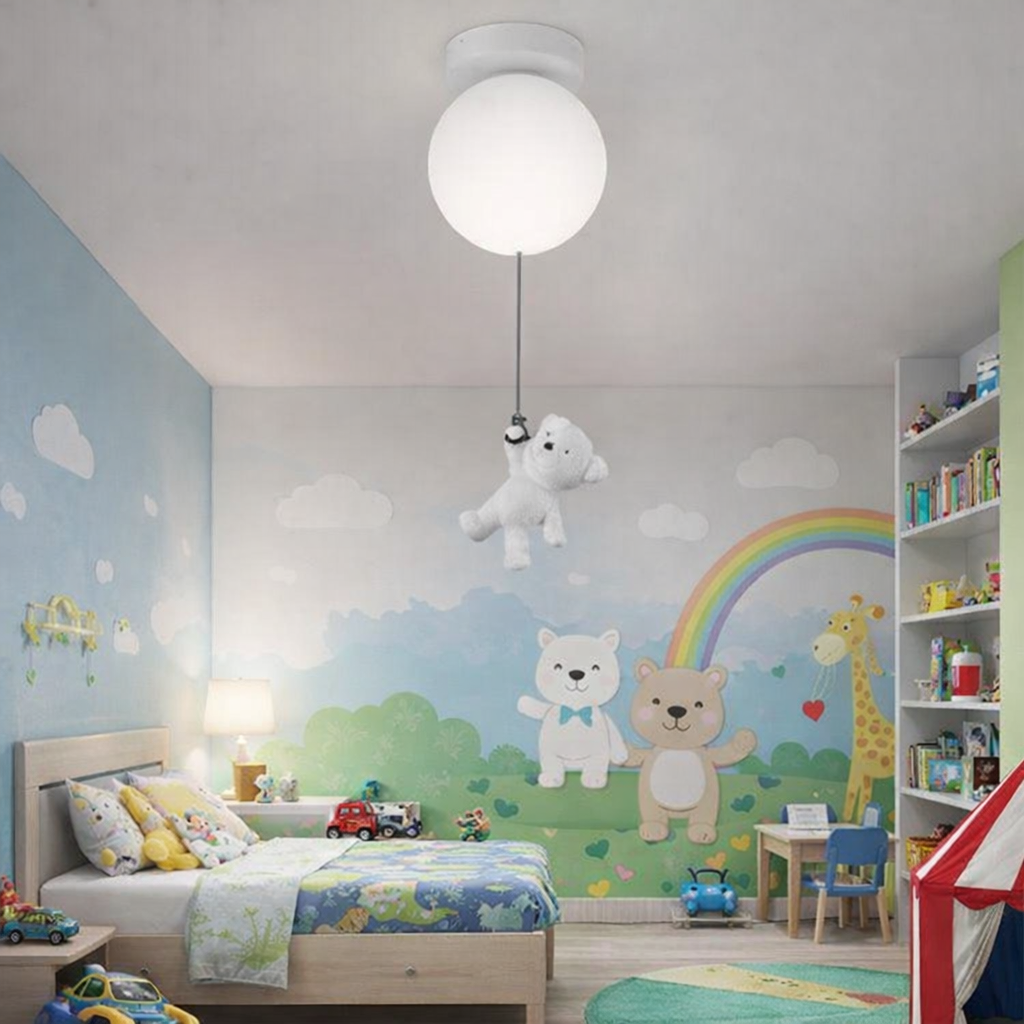 Πολυέλαιος LED URSULETI CP210 Globe 15cm, Ύψος 47cm, 1xE27, Αναρτημένοι, Μεταλλικοί και Ακρυλικοί Παιδικοί Πολυέλαιοι Προεπιλεγμένος Τίτλος Alessandro Design