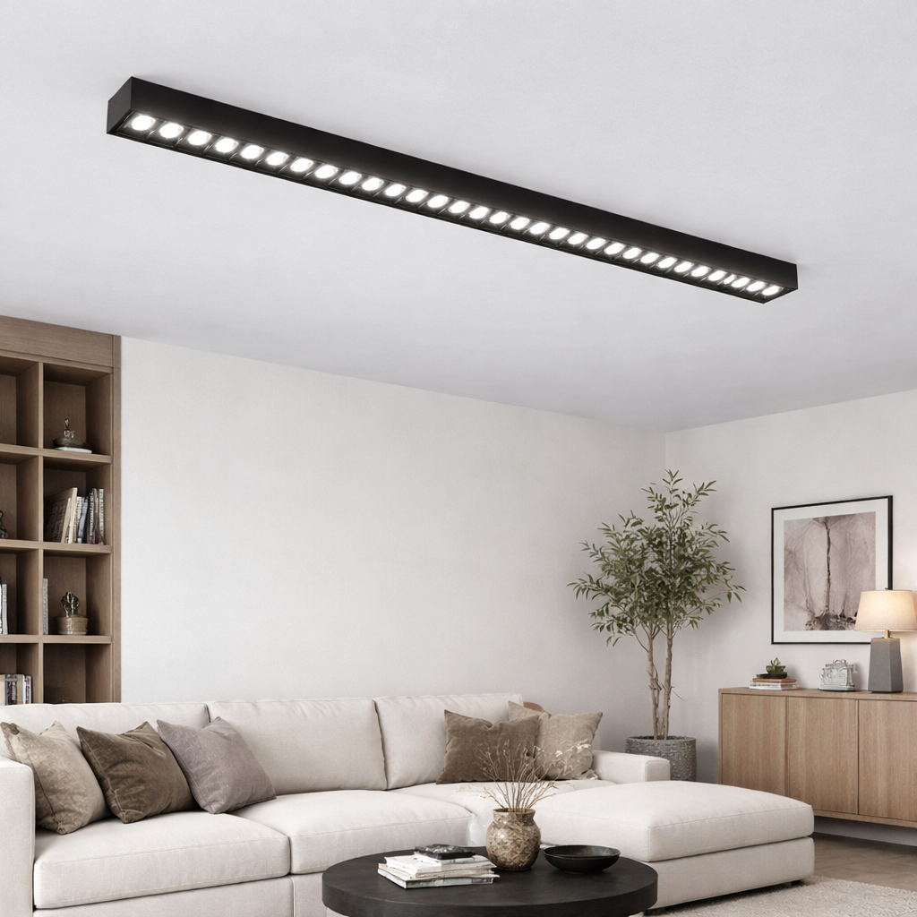 Γραμμικό Πλέγμα Προβολέα LED Εφαρμοσμένο 30W, Ουδέτερο φως 4000k, 30 πηγές, 80 x 3,5 x 6,5 cm φώτα οροφής LED Προεπιλεγμένος τίτλος Alessandro Design