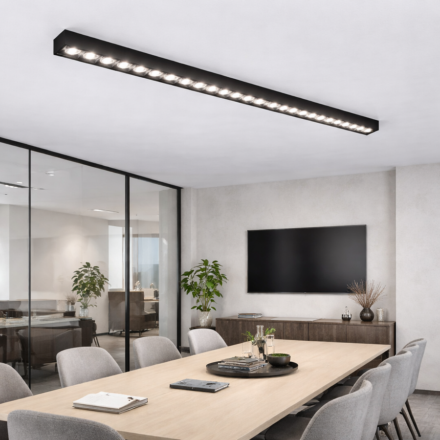 Linear LED Projector Applied Grid 72W, Neutral Light 4000k, 90 sources, 2,4 μέτρα LED φώτα οροφής Προεπιλεγμένος τίτλος Alessandro Design