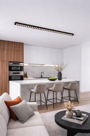 Linear LED Projector Applied Grid 72W, Neutral Light 4000k, 90 sources, 2,4 μέτρα LED φώτα οροφής Προεπιλεγμένος τίτλος Alessandro Design