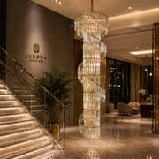 Crystal Chandelier SPIRO 39xE14, D70 cm, Gold, Metal and Crystal Crystal Chandeliers Προεπιλεγμένος τίτλος Alessandro Design