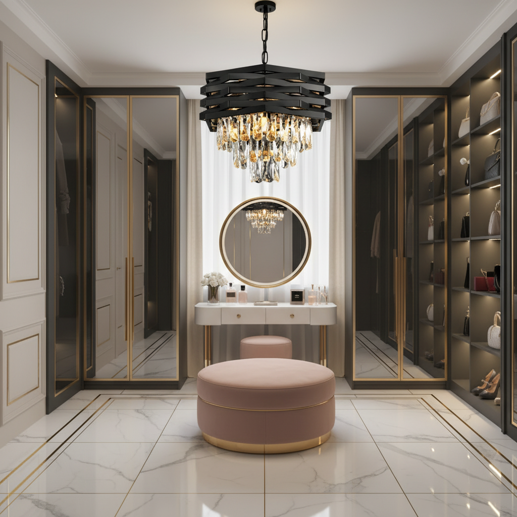 HEXA Crystal Chandelier Ø30cm 3xE14 Μαύρο Ρυθμιζόμενο Ύψος Crystal Chandeliers Προεπιλεγμένος τίτλος Alessandro Design